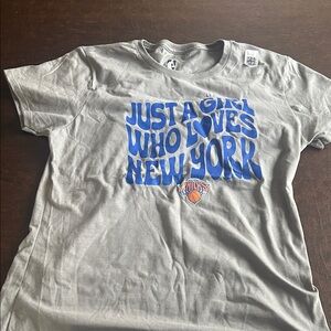 NBA Gray Cotton Women’s medium T-Shirt